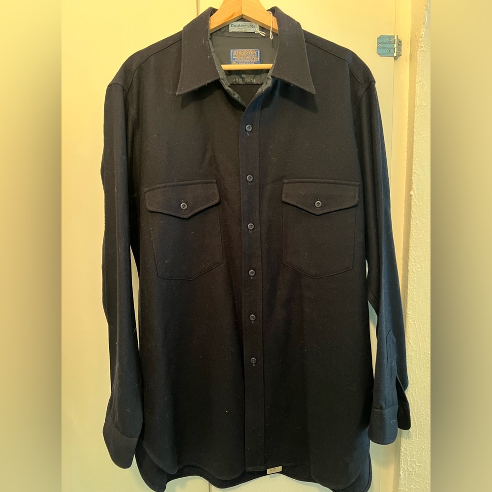 Pendleton Dark Blue Wool Shirt